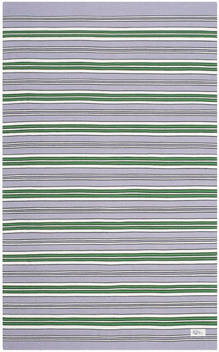 Leopold Stripe Rug | Lauren Ralph Lauren - LRL2462 - Lilac