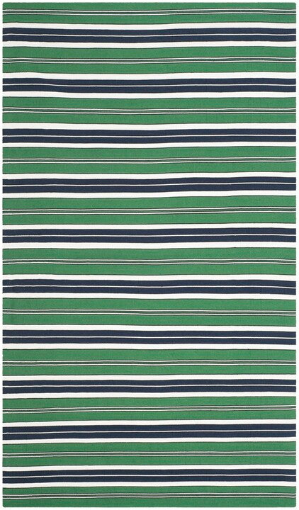 Leopold Stripe Rug | Lauren Ralph Lauren - LRL2462 - Green