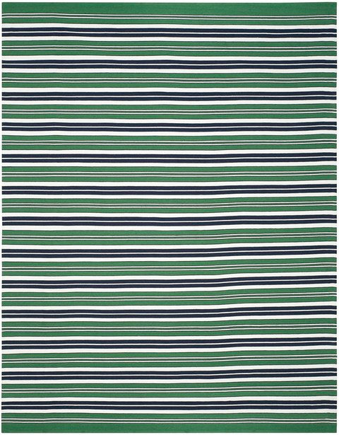 Leopold Stripe Rug | Lauren Ralph Lauren - LRL2462 - Green