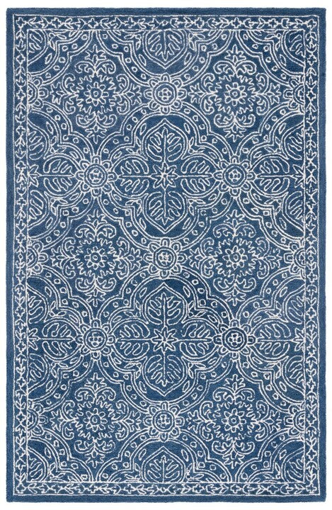 Eleanora Rug | Lauren Ralph Lauren - LRL6503 - Navy / Ivory