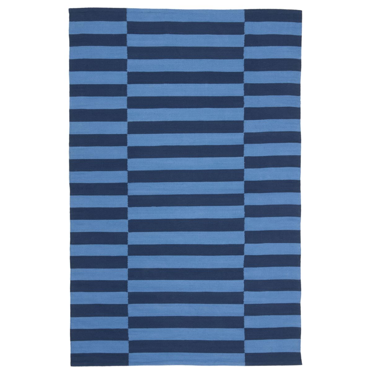 Ludlow Stripe Rug | Lauren Ralph Lauren - LRL7350 - Indigo