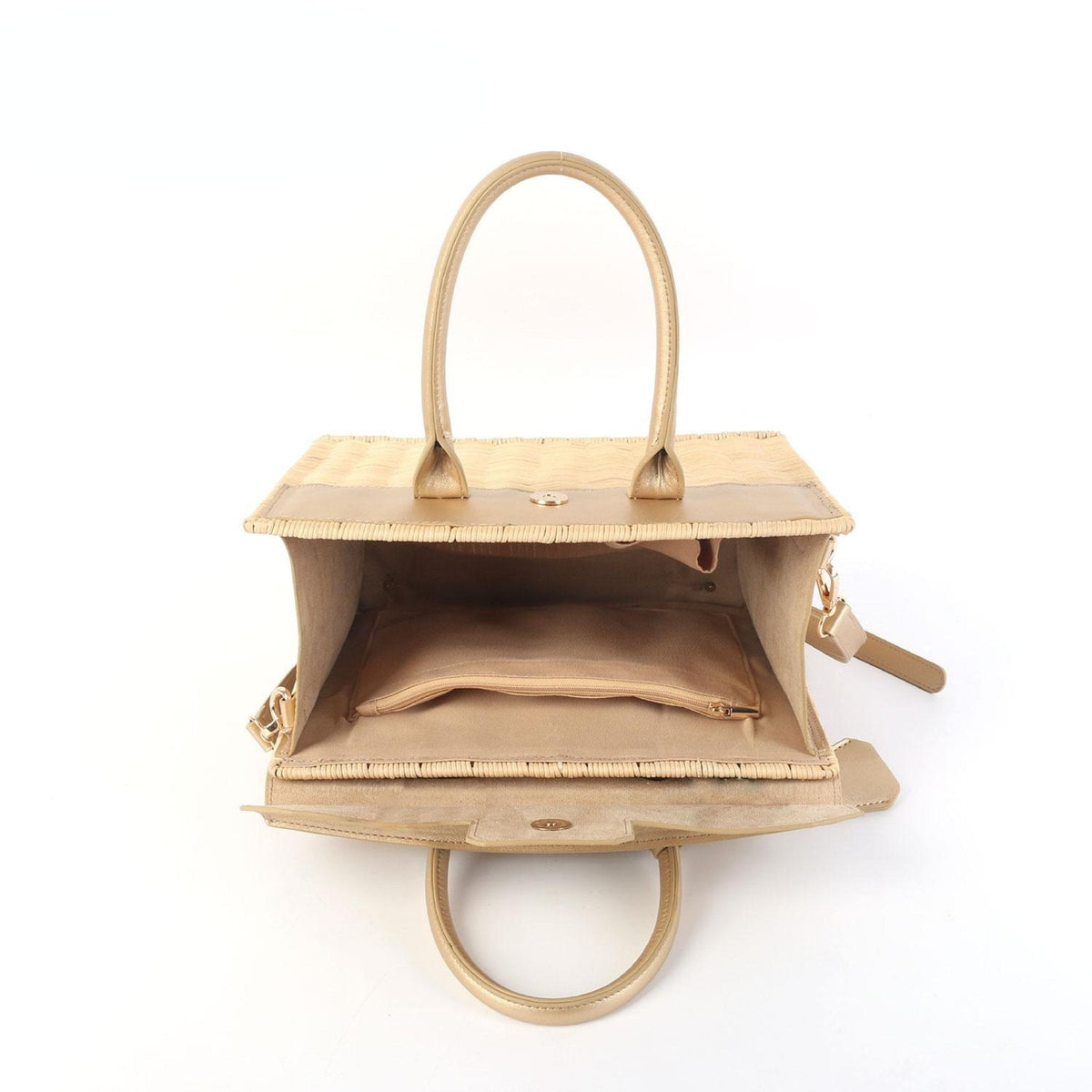 Margo Camel -  Wicker Handbag