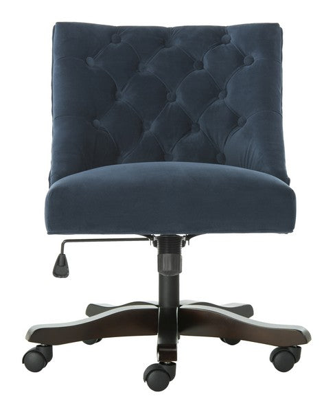 Soho Tufted Swivel Desk Chair, MCR1030 - Navy Velvet