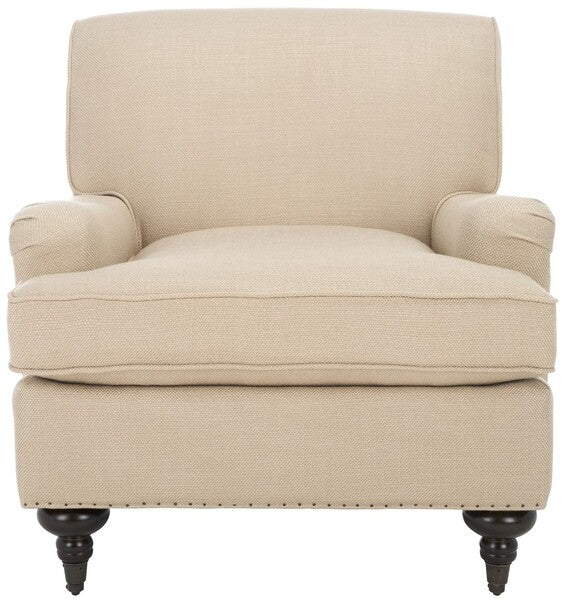 Chloe Club Chair, MCR4571 | Safavieh - Antique Gold