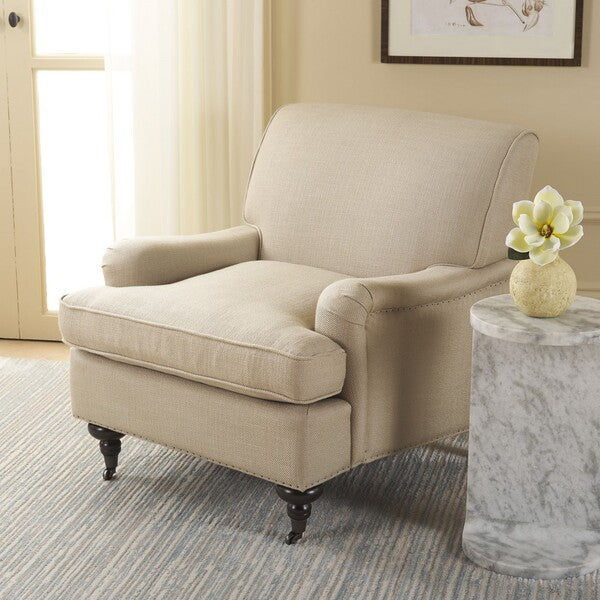 Chloe Club Chair, MCR4571 | Safavieh - Antique Gold