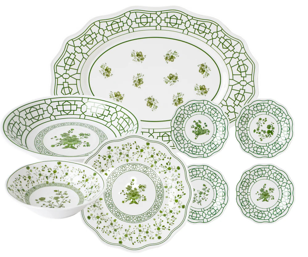 Spring Green Melamine Dinnerware Collection