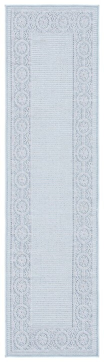 Indoor Outdoor 338 Rug | Martha Stewart - MSRO338 - Aqua / Cream