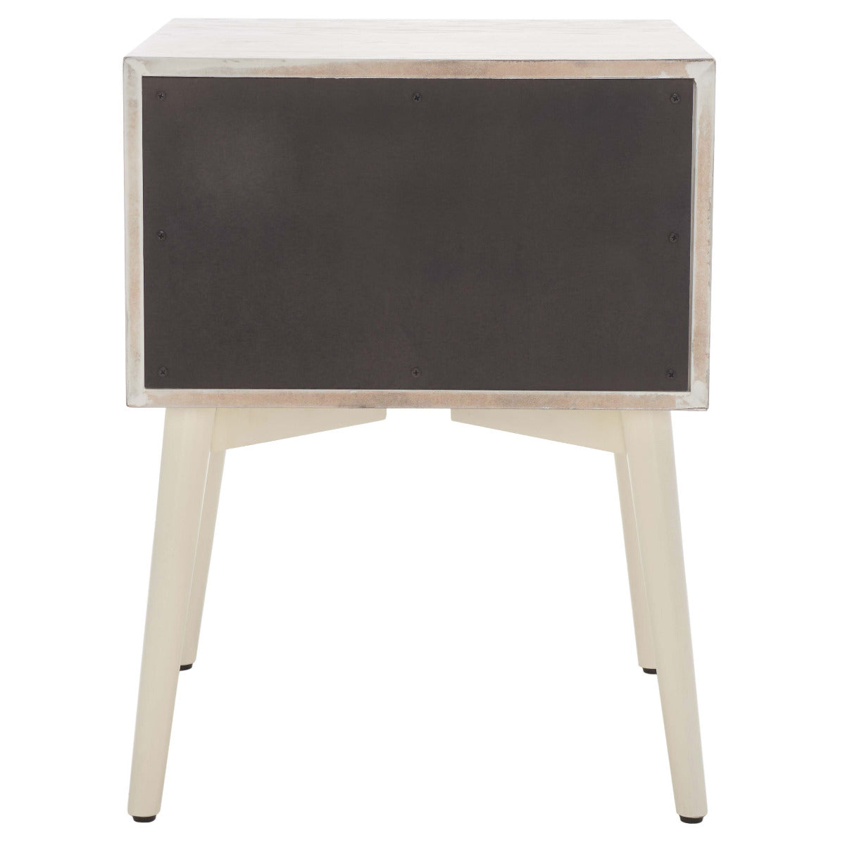 Scully 2 Drawer Nightstand | Safavieh - White Wash /Gold