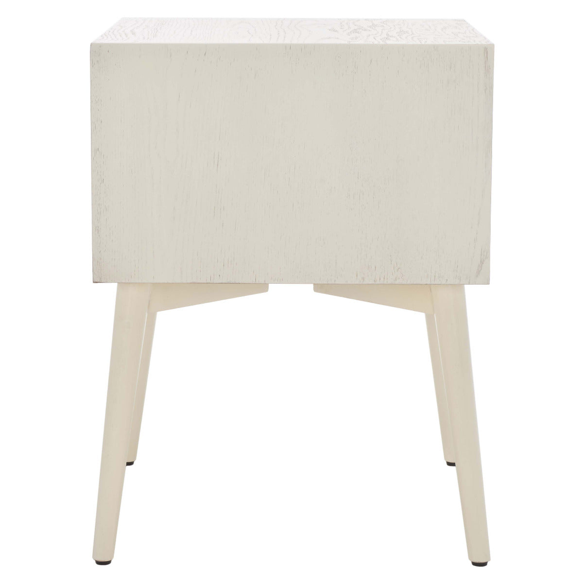 Scully 2 Drawer Nightstand | Safavieh - White Wash /Gold