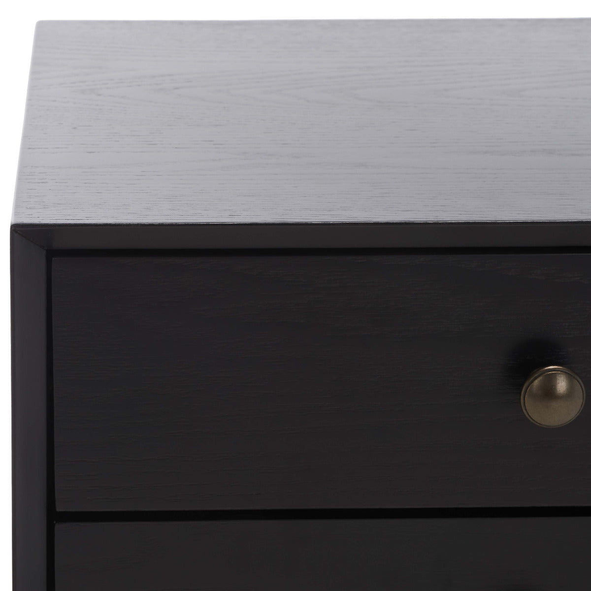 Scully 2 Drawer Nightstand | Safavieh - Black / Gold