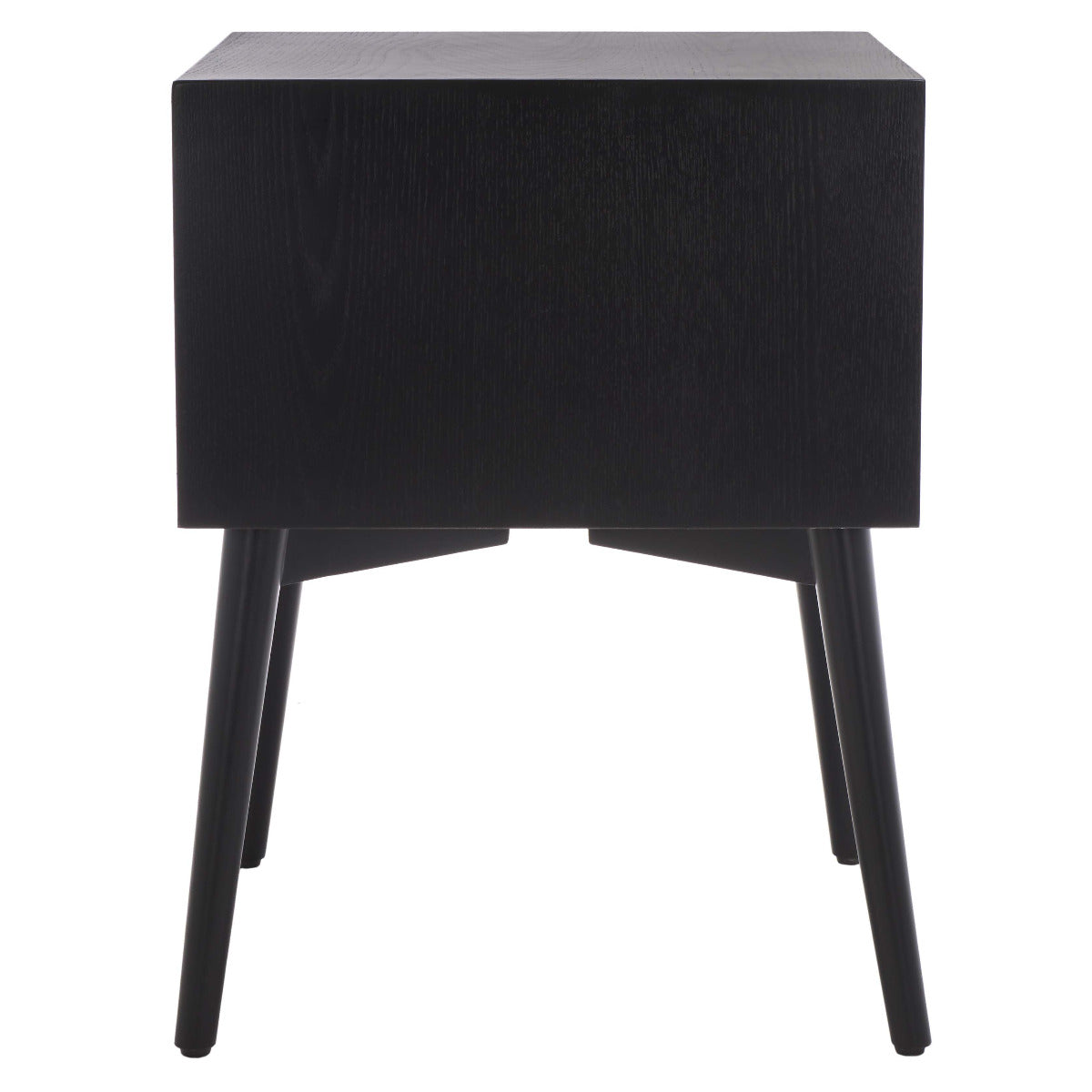 Scully 2 Drawer Nightstand | Safavieh - Black / Gold