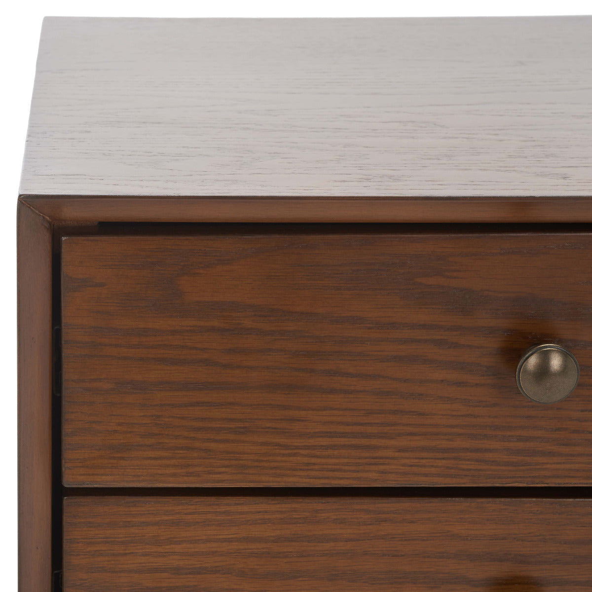 Scully 2 Drawer Nightstand | Safavieh - Oak / Gold