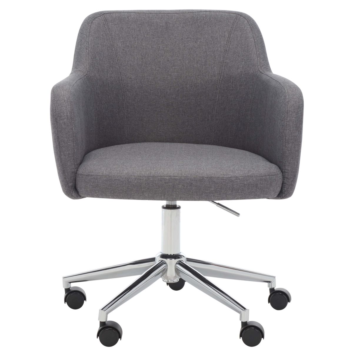 Kains Swivel Office Chair | Safavieh - OCH2000 - Grey / Chrome