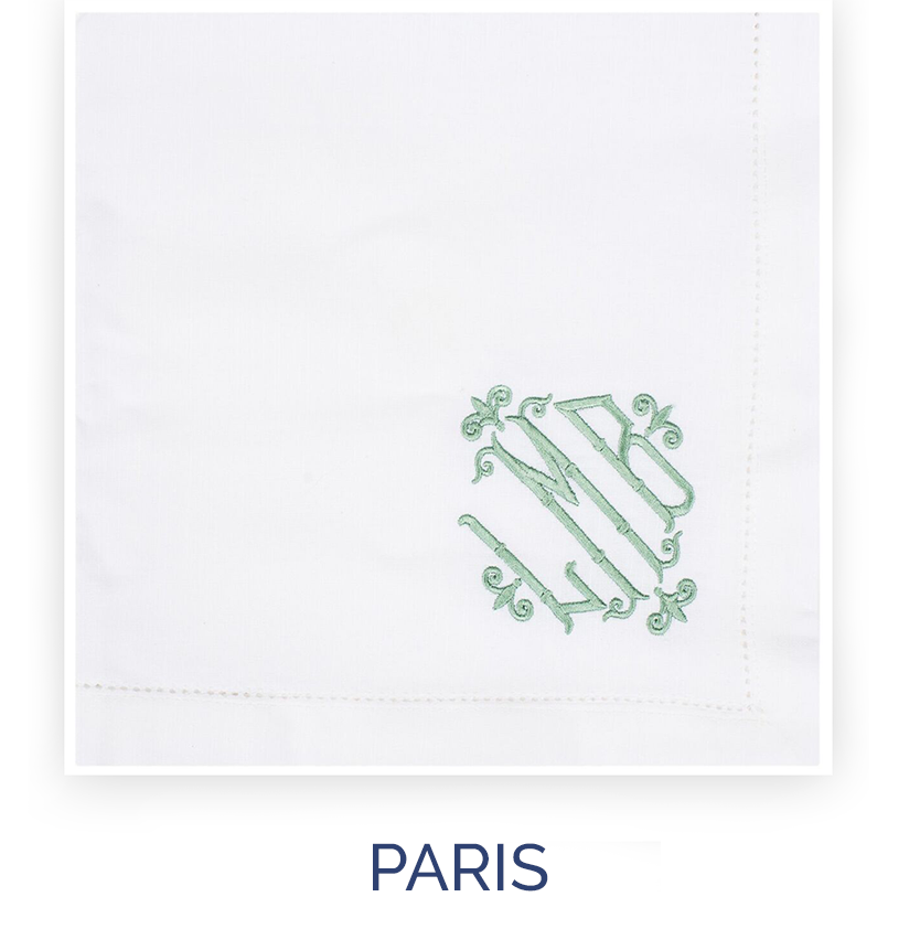 Custom Monogram Cocktail Napkins