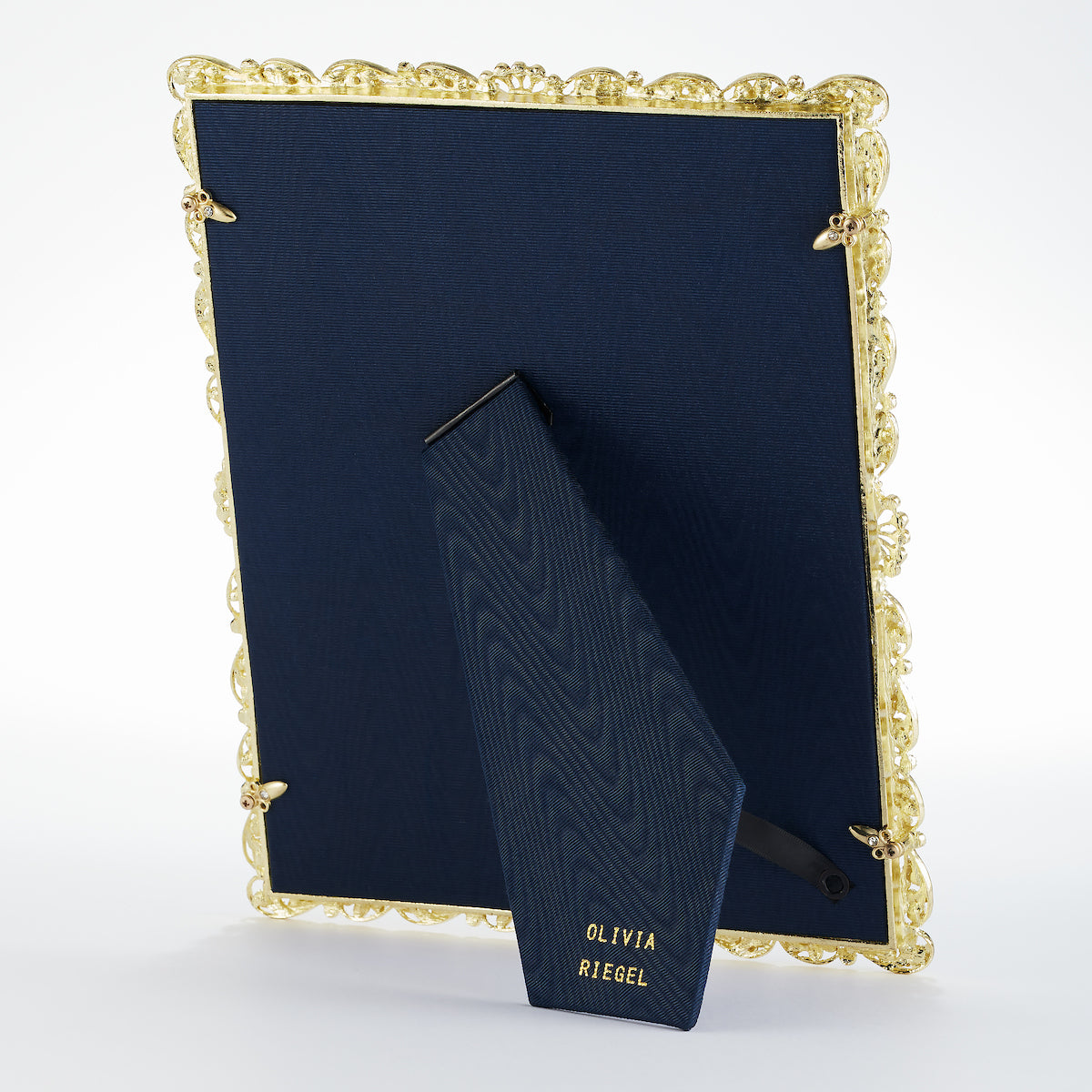 Audrey 4" x 6" Picture Frame with Capri Blue Stones & White Freshwater Pearls