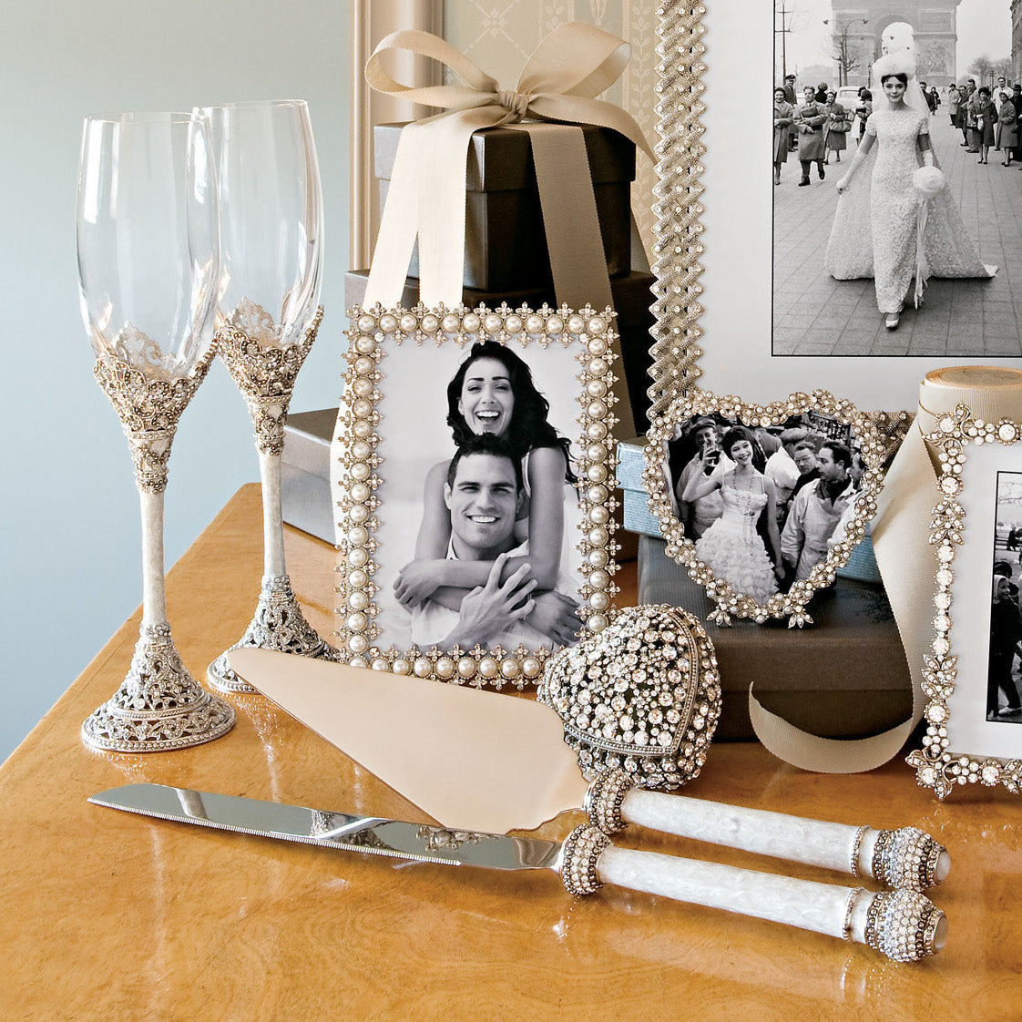 Crystal & Pearl Picture Frame