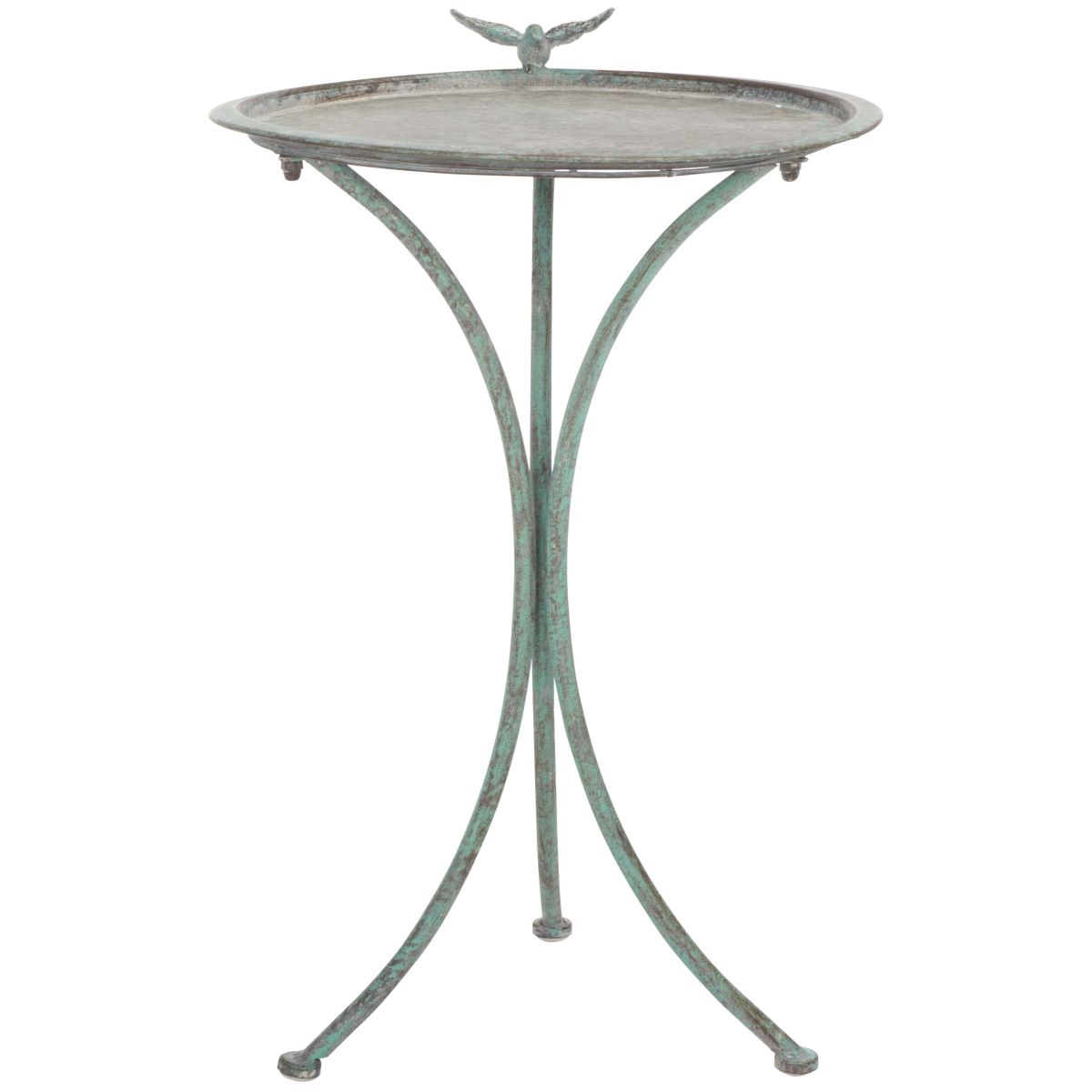 Kensi Bird Bath | Safavieh - PAT5025 - Antique Green