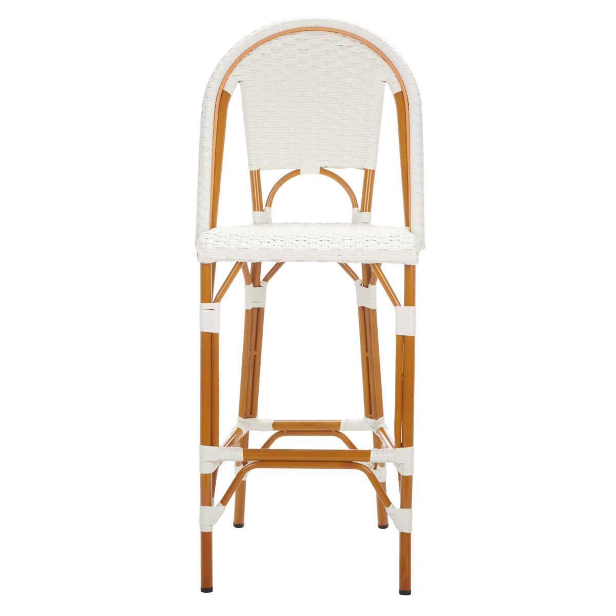 California Bar Stool | Safavieh - PAT7534 - White 