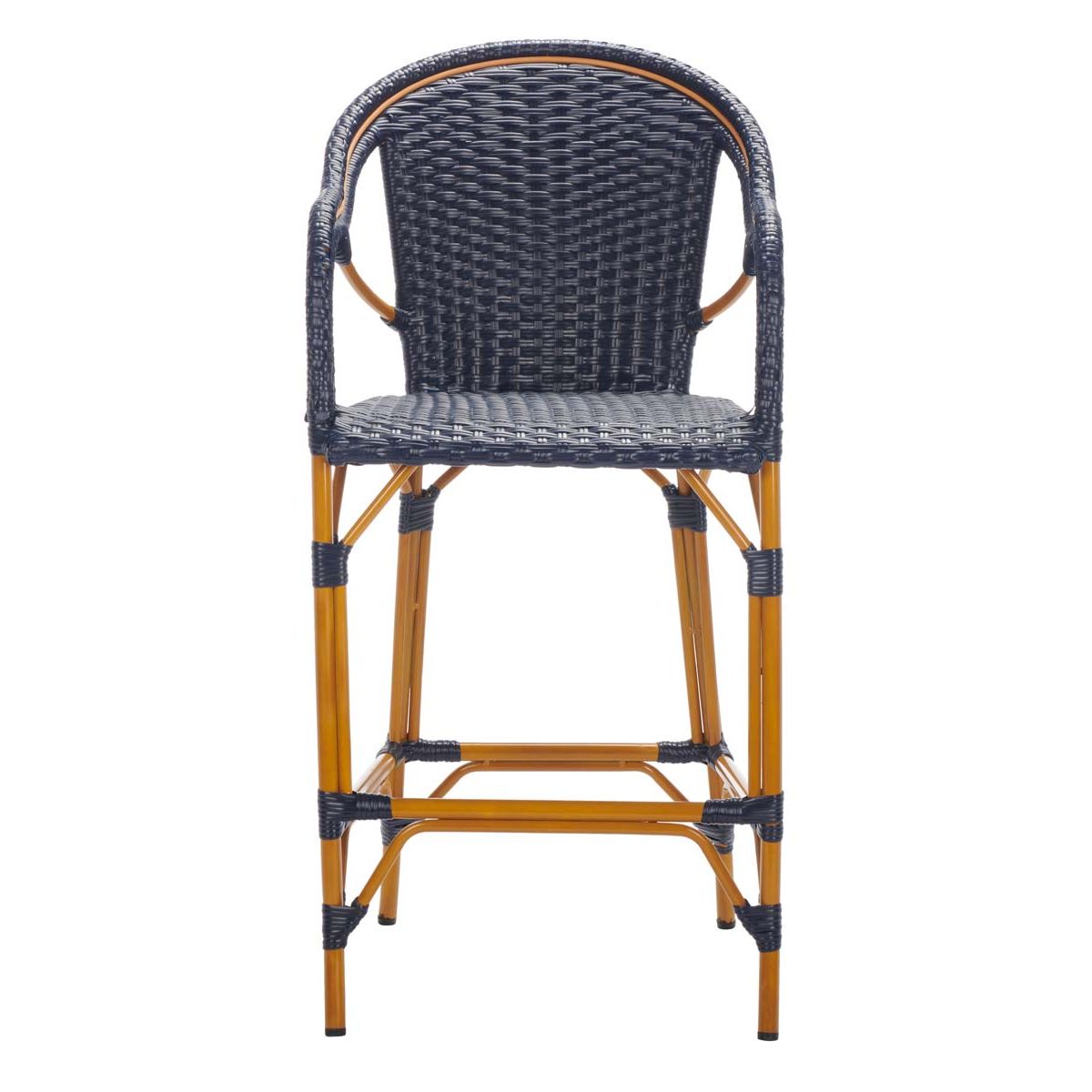 California Bar Stool | Safavieh - PAT7535 - Navy