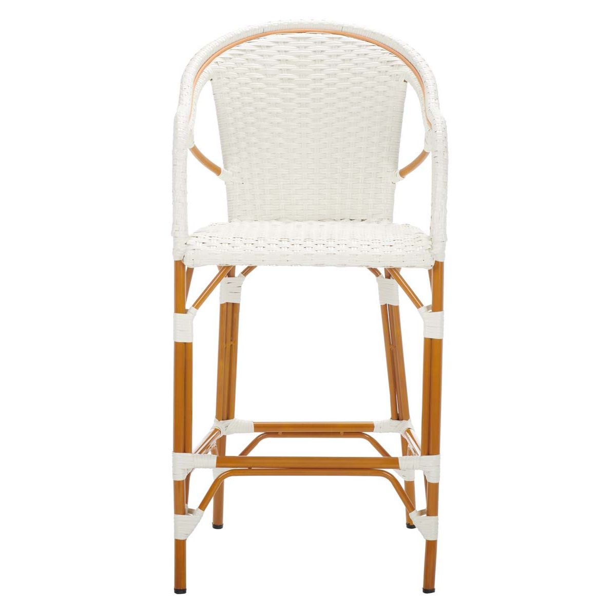 California Bar Stool | Safavieh - PAT7535 - White