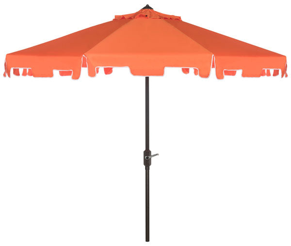 uv-resistant-zimmerman-9-ft-crank-market-push-button-umbrella-with-flap-safavieh-pat8000-Orange / White