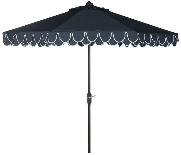 uv-resistant-elegant-valance-9ft-auto-umbrella-safavieh-pat8006-Navy / White