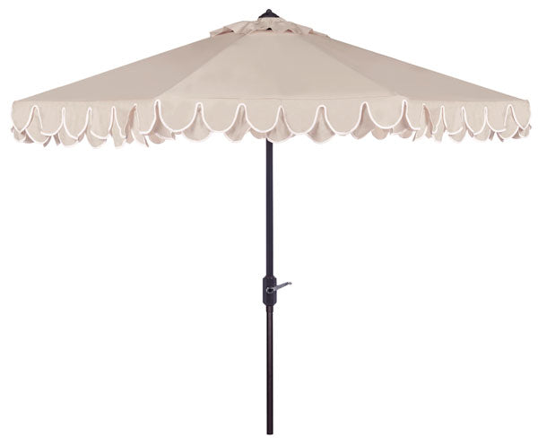 uv-resistant-elegant-valance-9ft-auto-umbrella-safavieh-pat8006-Beige / White