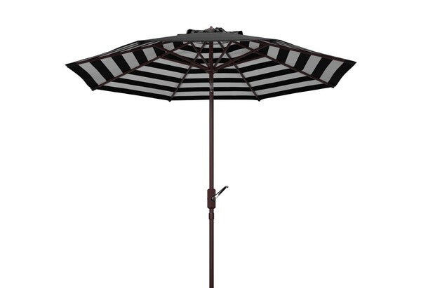 athens-inside-out-striped-9ft-crank-outdoor-auto-umbrella-safavieh-pat8007-Black