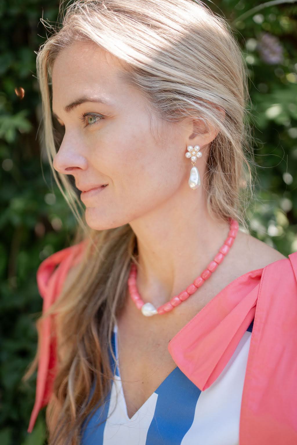 Maeve Pearl Drop Earring - 18k Gold Plated
