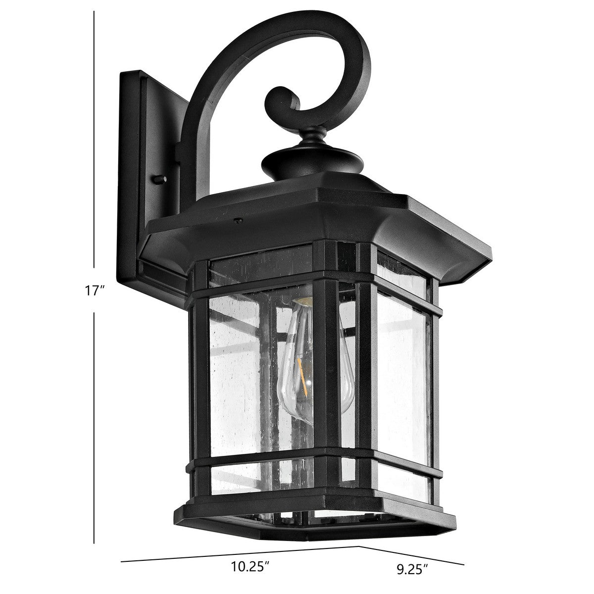 Safavieh Cendra Outdoor Wall Lantern, PLT4011 - Black