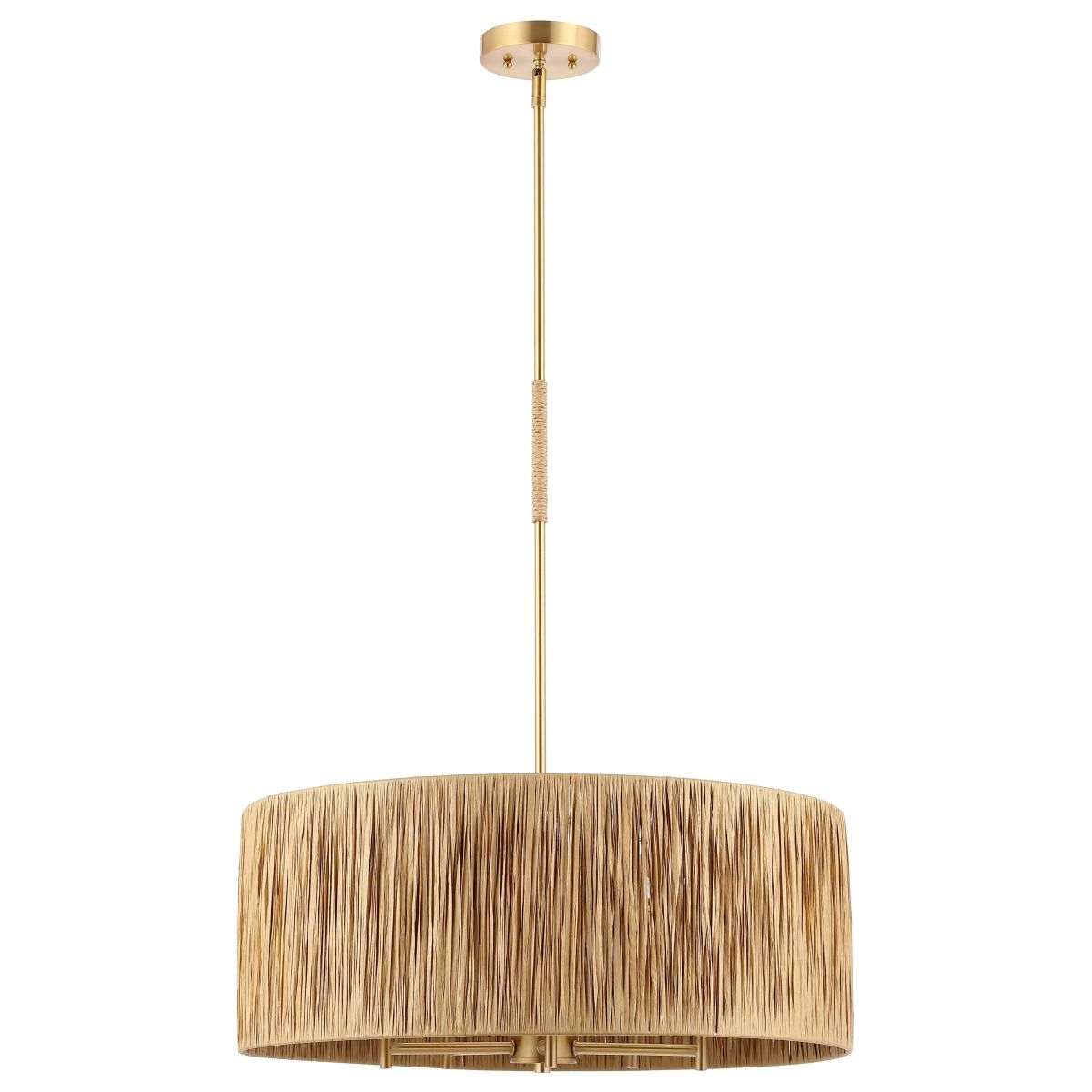 Safavieh Colessa 5 Light Extendable Pendant , PND4187 - Natural / Gold