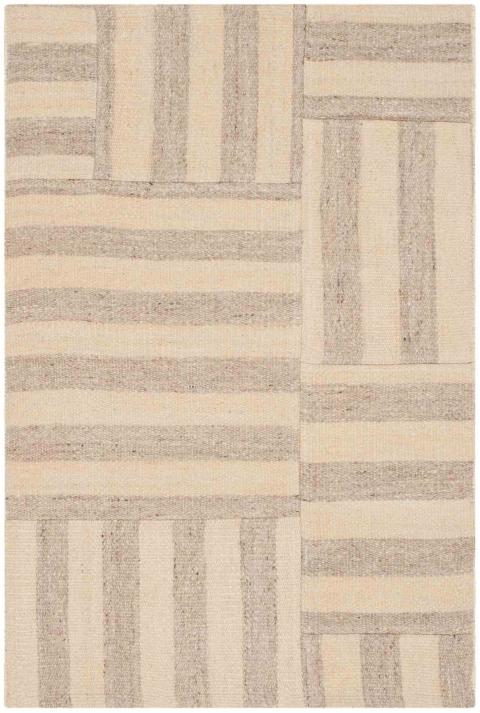 Canyon Stripe Patch 2867 Rug | Ralph Lauren - RLR2867 - Dune