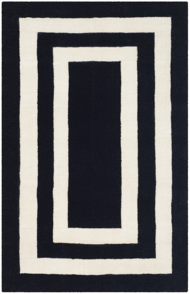 Fitzgerald Border 4151 Rug | Ralph Lauren - RLR4151 - Jet Black