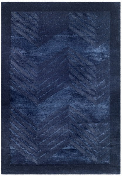 Monroe Chevron 6725 Rug | Ralph Lauren - RLR6725 - Saphire