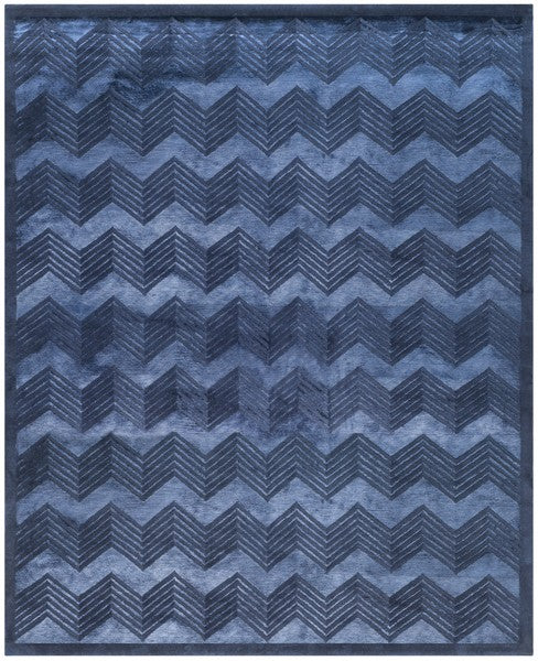 Monroe Chevron 6725 Rug | Ralph Lauren - RLR6725 - Saphire