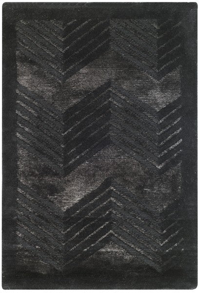 Monroe Chevron 6725 Rug | Ralph Lauren - RLR6725 - Onyx