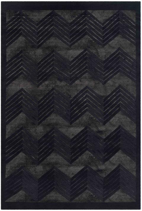 Monroe Chevron 6725 Rug | Ralph Lauren - RLR6725 - Onyx