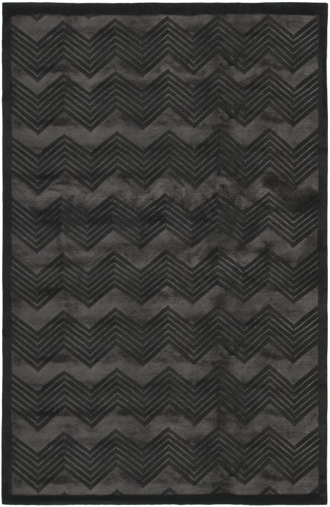 Monroe Chevron 6725 Rug | Ralph Lauren - RLR6725 - Onyx