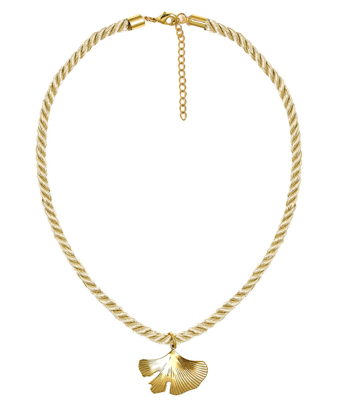 Rope Necklace with Charm