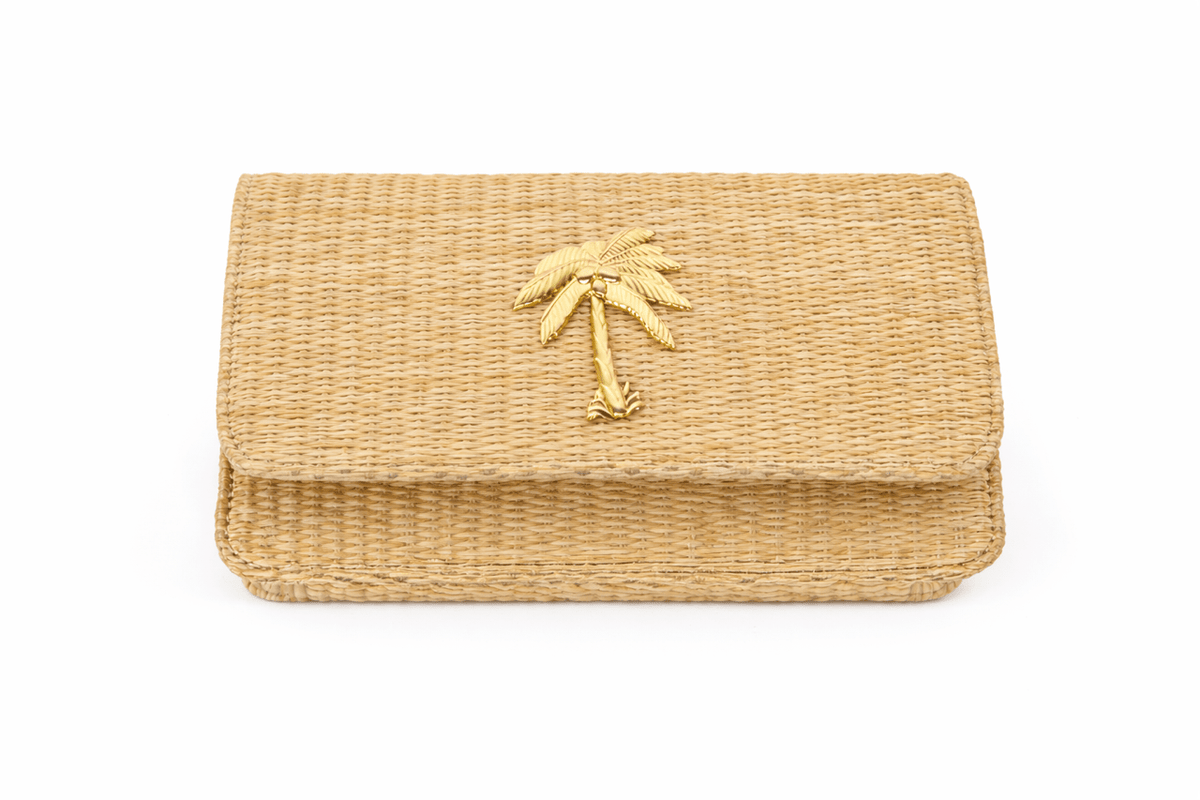 Ruby Straw Clutch