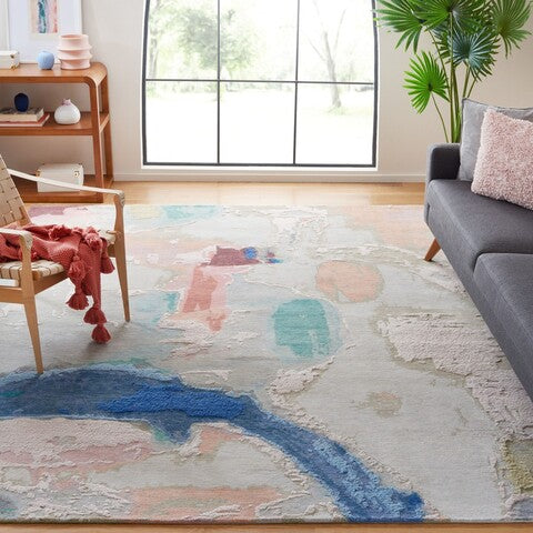 Saint Tropez 104 Rugs | Safavieh - SAT104 - Blue / Blush