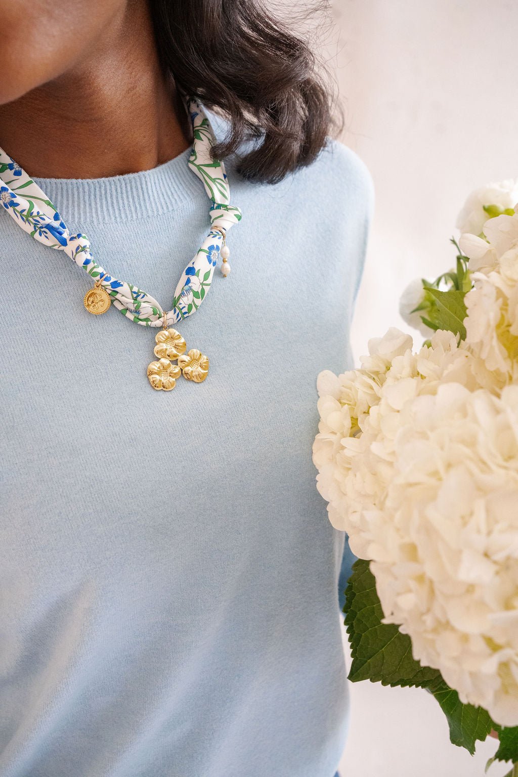 Scarf Charm Necklaces - Spring Collection