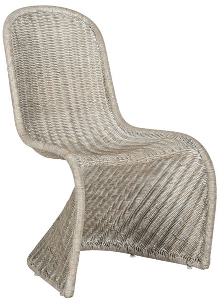 Safavieh Tana Wicker Side Chair-Antique/Grey (Set of 2)