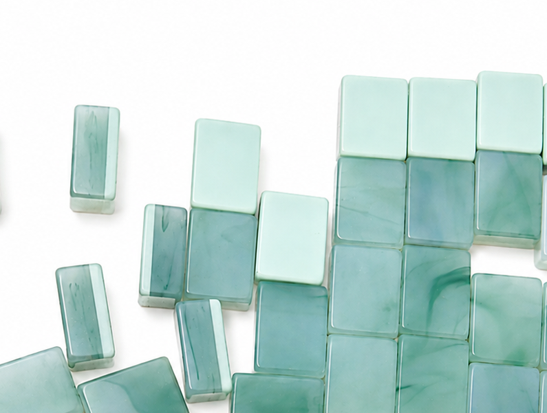 Tradewind Mahjong Tiles - Mint & Sea | Backordered Ships Nov 11