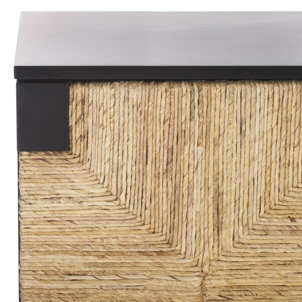 Safavieh Couture Roseanne Banana Stem Sideboard, SFV1310 - Black / Natural