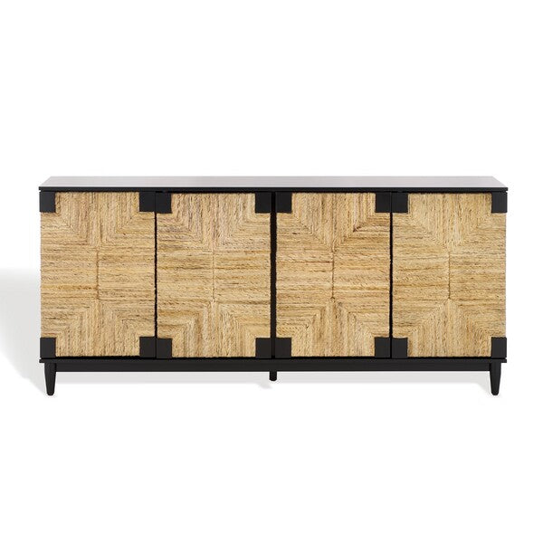 Safavieh Couture Roseanne Banana Stem Sideboard, SFV1310 - Black / Natural