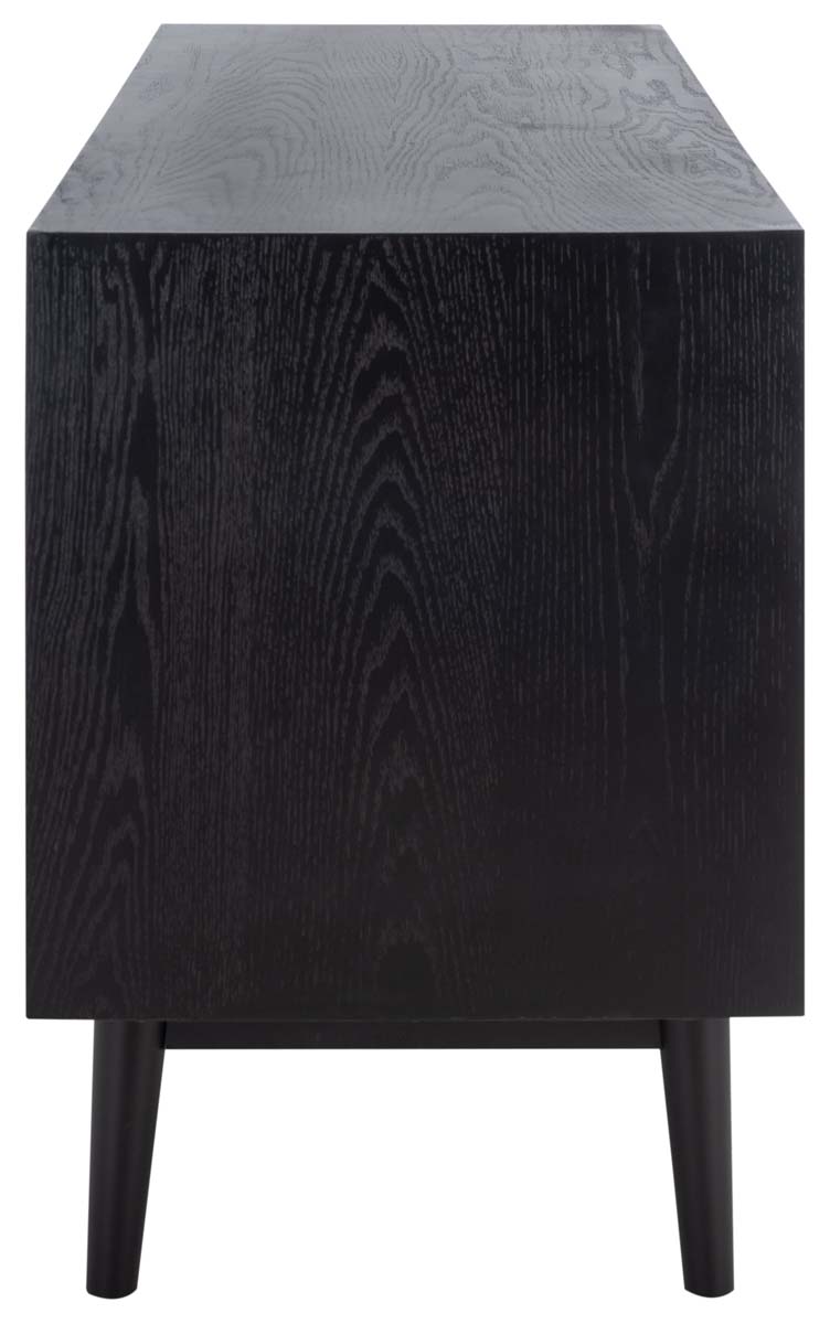 Elissa Mid-Century Large Media Stand | Safavieh Couture - SFV2115 -  Black