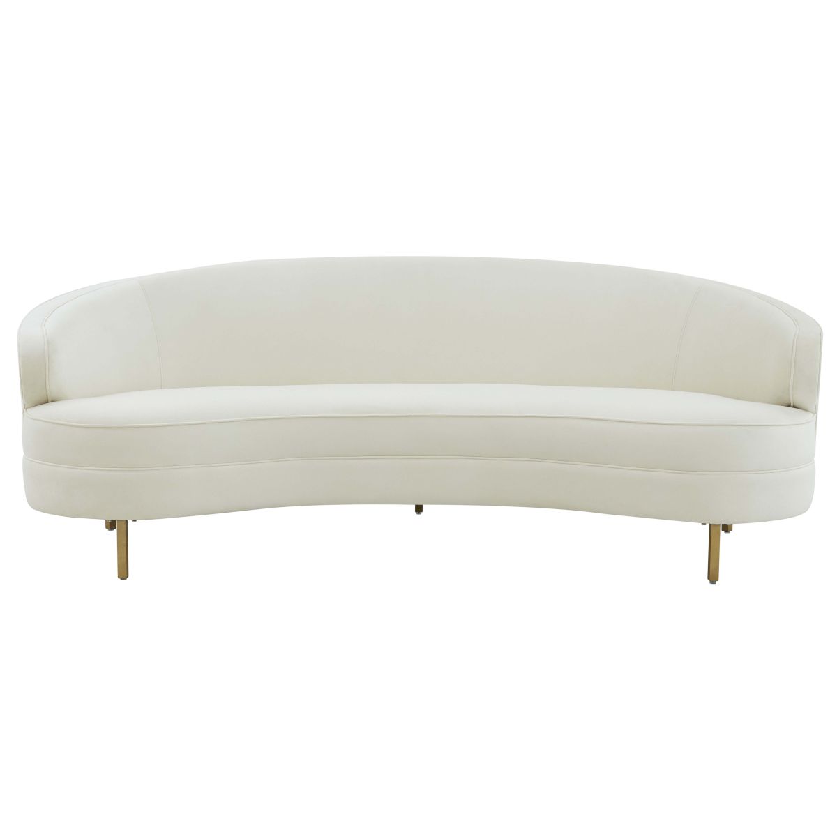 Primrose Curved Sofa | Safavieh Couture - Cream / Gold