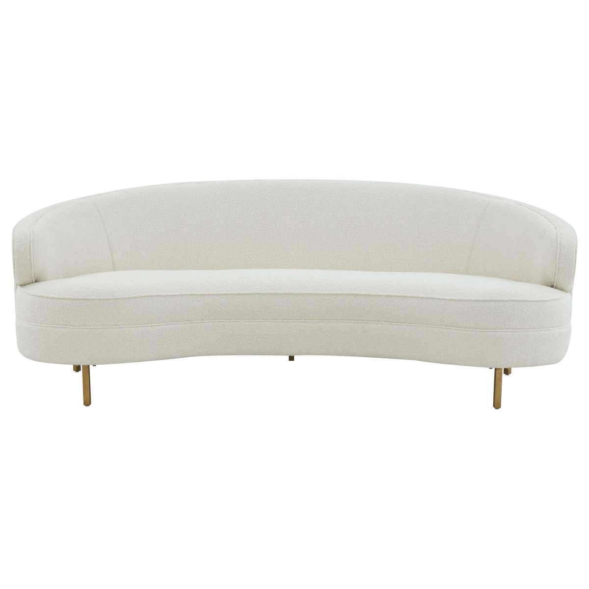 Primrose Curved Sofa | Safavieh Couture - Ivory / Gold