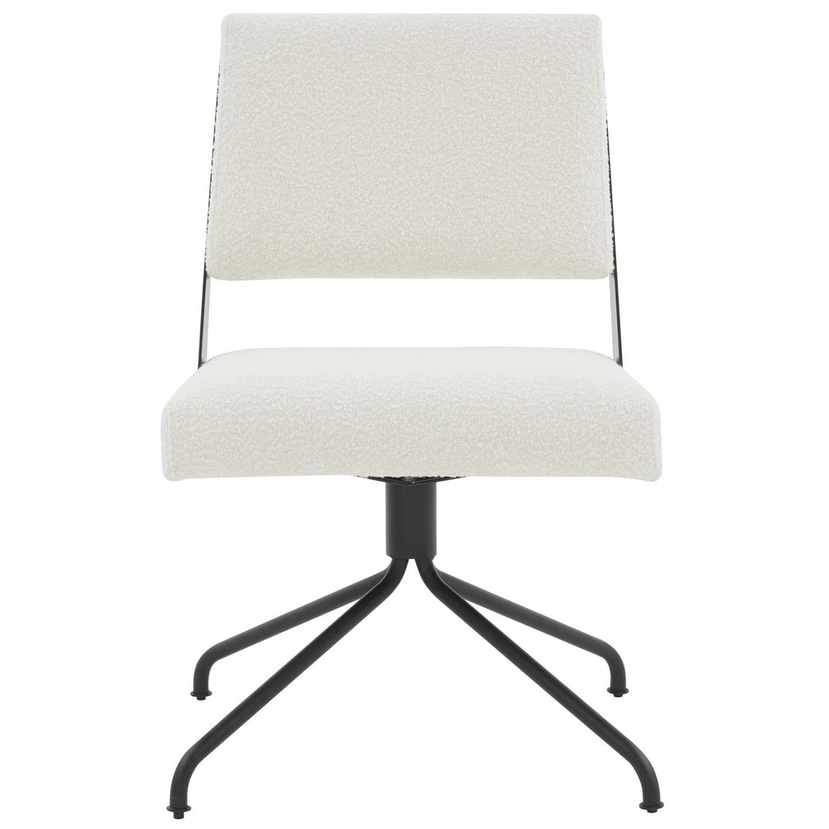 Couture Emmeline Swivel Office Chair - Ivory / Black